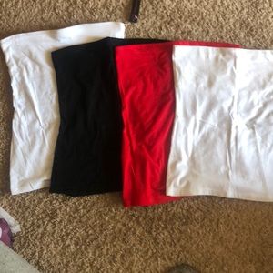 4 tube tops size large